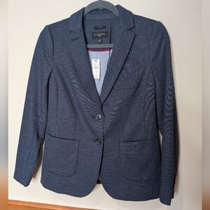 Talbots Aberdeen Blazer Twill Pique Navy Blue 2P